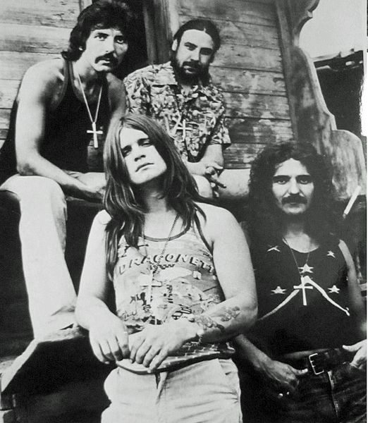 Photo promo de Black Sabbath dans les années 1970.