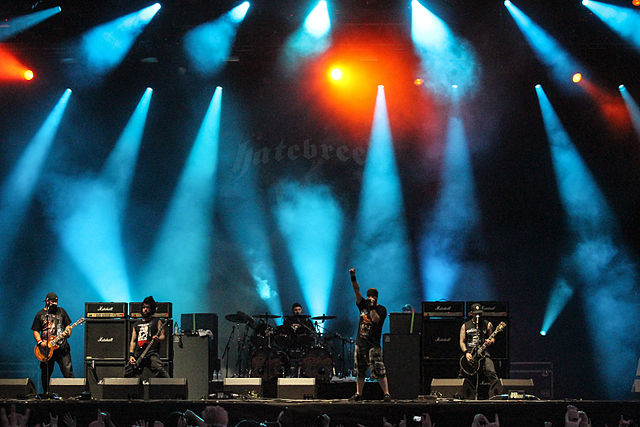 Hatebreed sur scène.