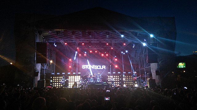 Stone Sour sur scène.